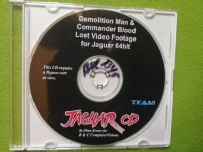 Demolition Man/Commander Blood Lost Footage Atari Jaguar CD sehr selten unveröffentlicht