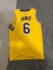 Lebron James 6 Swingman Lakers Jersey XXL new with tags