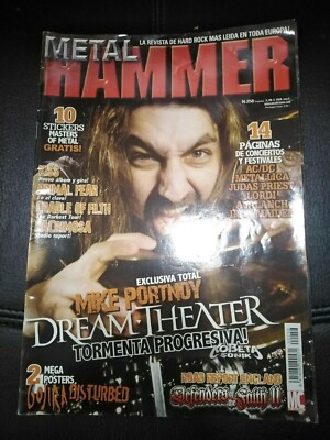 METAL HAMMER REVISTA MIKE PORTNOY DREAM THEANER KISS PRIMAR FEAR LACRIMOSA