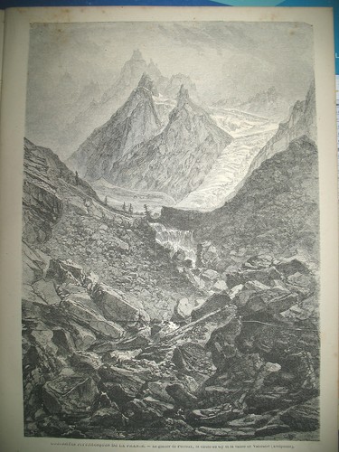 ALPES DAUPHINé LE PELVOUX CHUTE GY VALLOUISE EGYPTE CHAN EL NESIM GRAVURES 1872