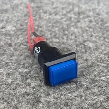 EAO 01.261.0252 Push Button Switch Blue Rectangular Used