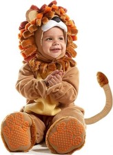 Lion Costume Toddler with Toy Zebra, Kids Lion Costume for Baby Halloween