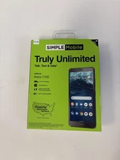 Nokia C100 Simple Mobile 32GB 5.45” HD Display Smartphone New Sealed