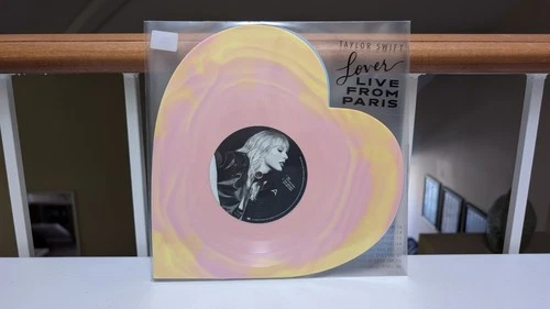Taylor Swift Lover (Live From Paris) Heart Shaped Vinyl