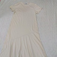 JW ANDERSON x UNIQLO Ivory Short Sleeve Long Dress Size L
