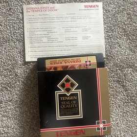 Indiana Jones And The Temple Of Doom Tengen NES Nintendo No Manual