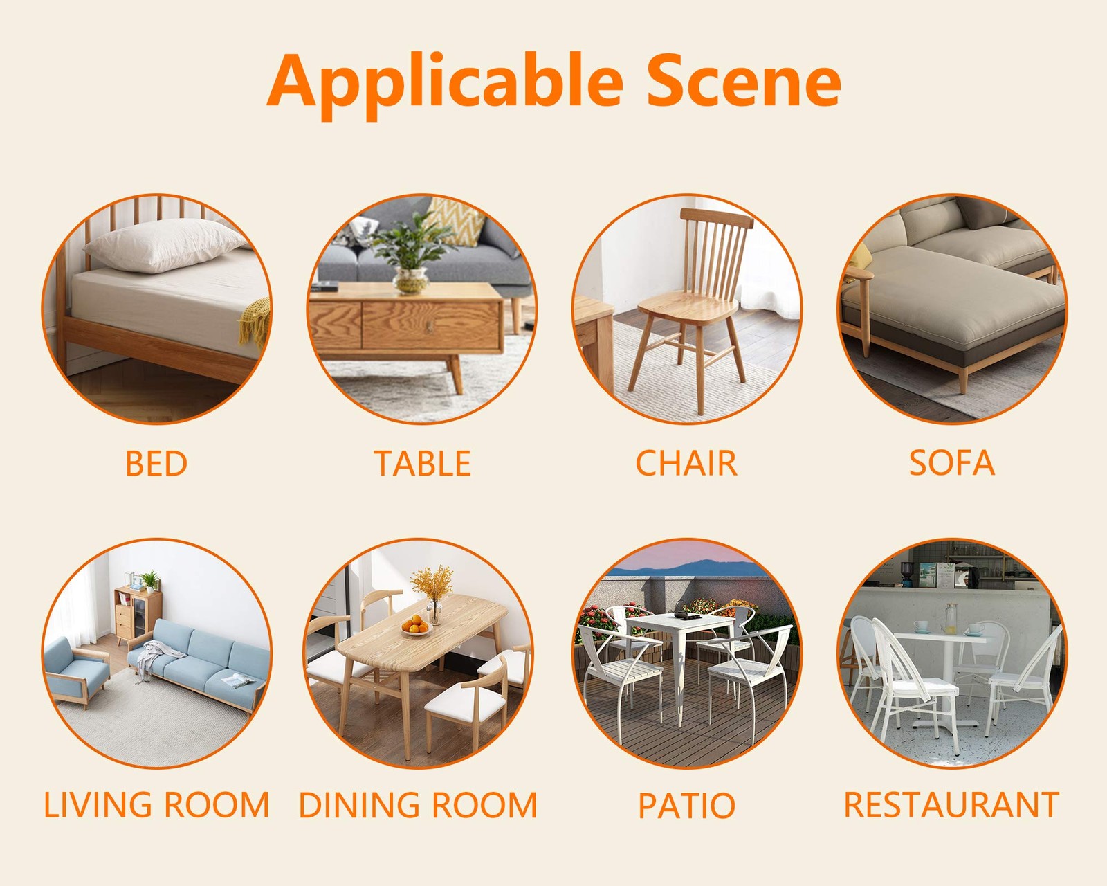 Bonsicoky 20Pcs Round Rubber Furniture Leg Caps 1-1/4/32mm Vinyl Flexible Cha...