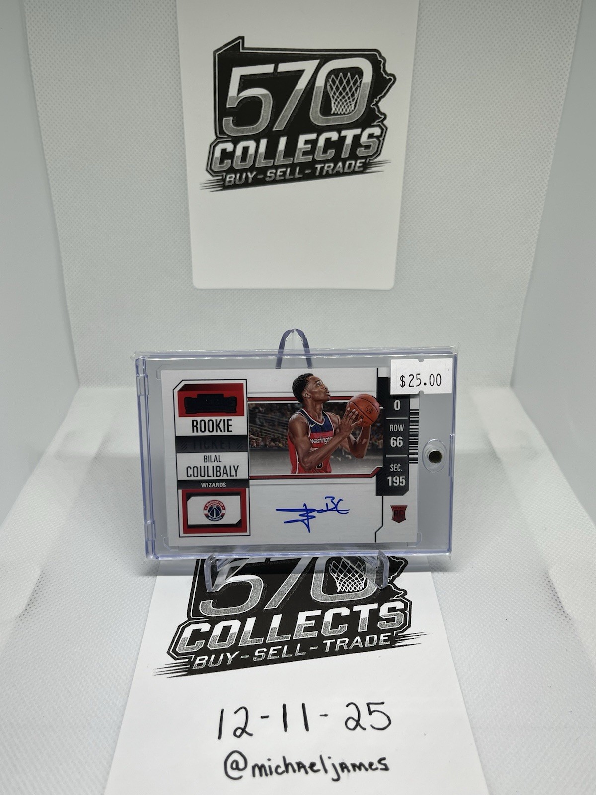 Bilal Coulibaly- 2023 Contenders #113 Rookie Ticket Autograph (RC)