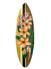 "20"" HIBISCO 🌺 LETRERO DE MADERA TALLADA CEPILLADA AL AIRE ARTE DE PARED PATIO TROPICAL DECORACIÓN TIKI"