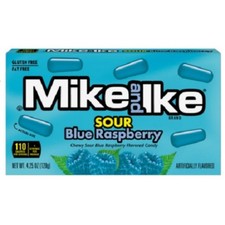 12x Mike Ike Sour Blue Raspberry Theater Box Candy Treats Snack New 4.25oz