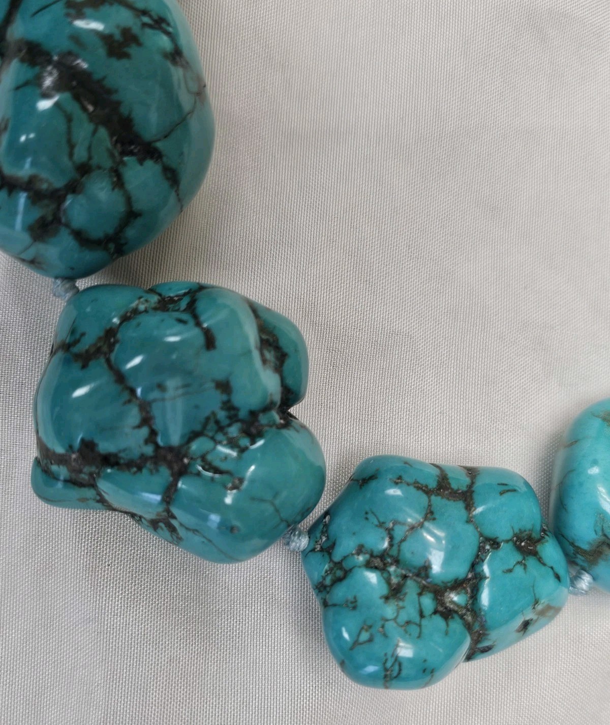 Beautiful Turquoise Statement Piece Necklace - image 3