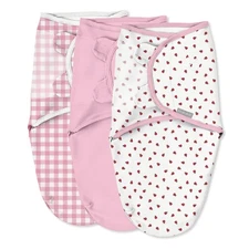 SwaddleMe by Ingenuity Original Swaddle, Size Small/Medium, For Ages 0-3 Months,