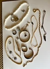LOT OF VINTAGE / ANTIQUE / COSTUME / OLD / JUNK JEWELRY