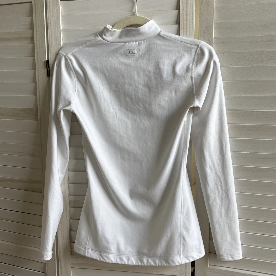 Under Armour Cold Gear 女式 M 黑色模拟领长袖 | 运动服 — 第 4/4 张图片