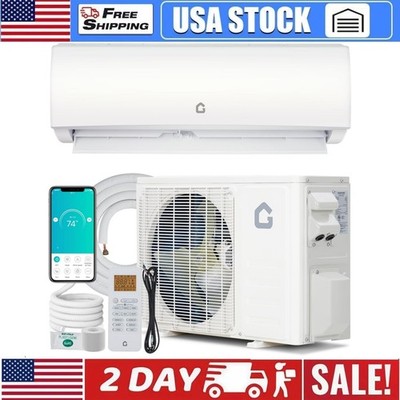  12000BTU Wifi Ductless Mini Split Air Conditioner AC Unit W/Heat Pump 21 SEER2
