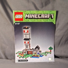 LEGO Minecraft 21127 "The Fortress" 95% Complete w/ Manuals