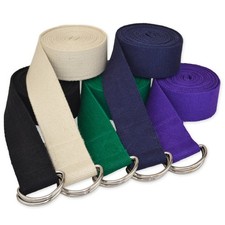 3m Yoga Strap Cotton Stretching Belt D Ring Buckle Pilates Flexibility