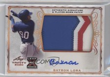 2020 Leaf Trinity Patch Auto Bayron Lora #PA-BL1 Patch Auto nd3