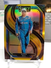 2025 Select Racing Austin Hill Trackside Gold Prizm 1/10 SSP 1st Card Printed 