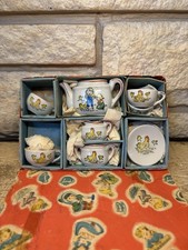 VINTAGE Japan Children  s HAND-PAINTED Tea Set 11 W/ Original Box  Packaging