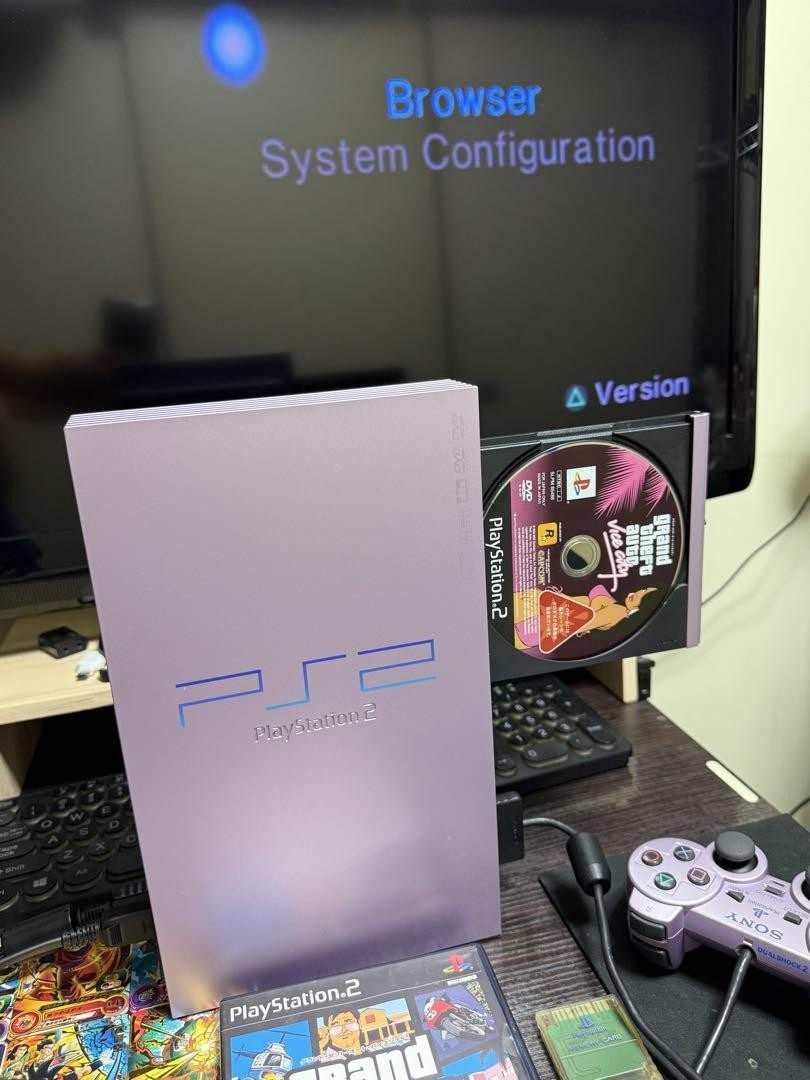 Sony PlayStation 2 Spring Bundle Sakura Pink Console for
