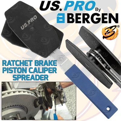 US PRO BY BERGEN US PRO Ratchet Brake Caliper Piston Spreader, Pad Compressor, Push Back Tool