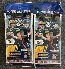 Lot Of (2) - 2024 Panini Mosaic Football NFL Value Fat Pack - Factory Sealed