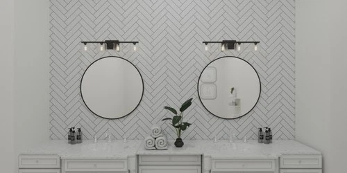 Quoizel WCP8604 Nickel Westcap 4-Light 32"W Bathroom Vanity Light - Picture 3 of 3