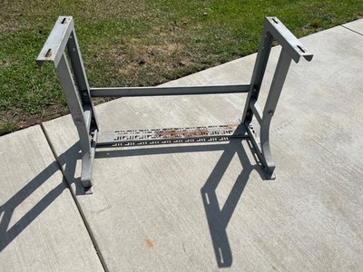 Vintage Metal Table Base Sewing Machine Work Desk  Industrial legs 1940s