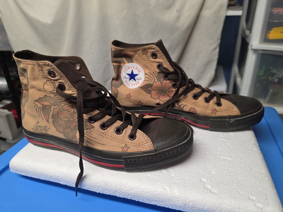 Converse All Star Chuck Taylor Sailor Jerry Hi Tattoo, Brown  display picture 2