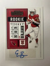 Eno Benjamin 2020 Panini Contenders Rookie Ticket Auto #215 Cardinals TC9847