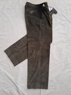 Vintage Burberry Leisure Corduroy Pants Mens 32in Green Newston