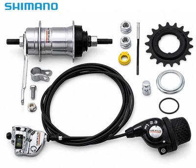 pas with内装3段ギア SHIMANO NEXUS SHIMANO SG-3C41 Nexus 3 Speed Coaster Hub 36H 3/8 Axle w/Shifter