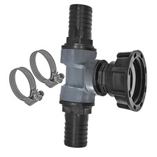 f&uuml;r ibc Tankadapter T-St&uuml;ck f&uuml;r s60 x 6 Verbinder Schlaucht&uuml;lle Schlauchschelle