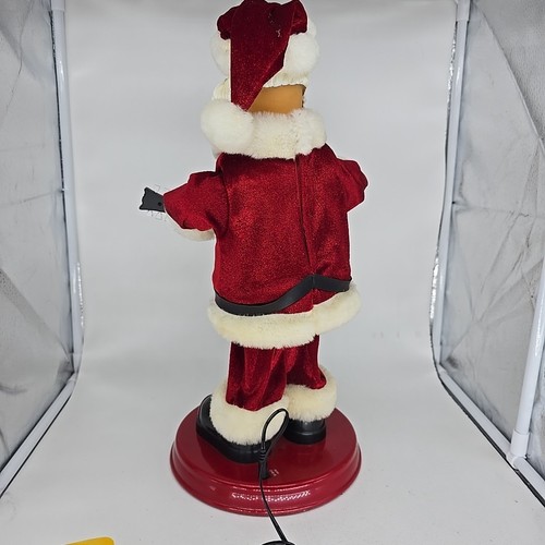 Animated Foot Tapping Singing Santa Claus Guitar Christmas Gemmy 18" VIDEO - Picture 6 of 8