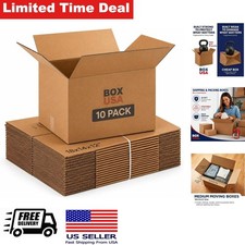 Moving Boxes 10-Pack 30cm x 36cm x 25cm Holds 30kg for Shipping Storage