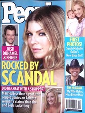 PEOPLE MAGAZINE NOV 16 2009 JOSH DUHAMEL & FERGIE ROCKED BY SCANDAL  B3460