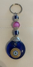 Greek Evil Eye Keychain NWT 