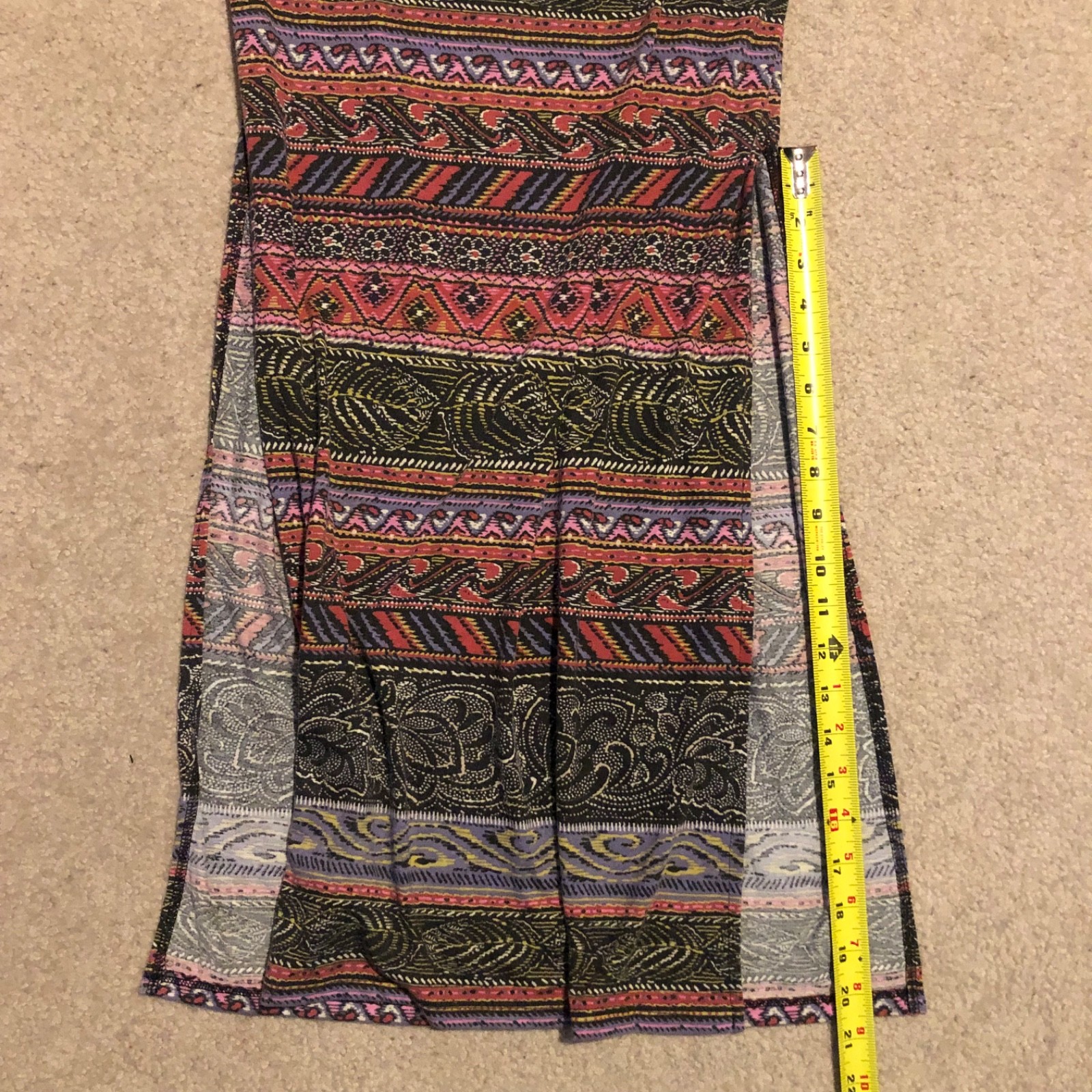 American Eagle Mixed Pattern Racerback Maxi Dress… - image 3