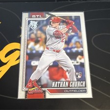 Topps 75 Nathan Church Rookie St. Louis Cardinals #24 Baseball Card