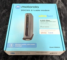 Motorola MB8600 DOCSIS 3.1 Gigabit Cable Modem - Black - Xfinity, COX & More NEW