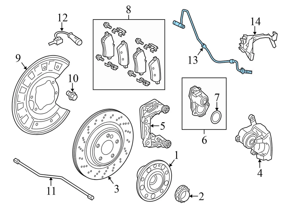 2014-2019 MERCEDES-BENZ S63 AMG - REAR LEFT ABS / Wheel Speed Sensor - Image 3 of 4