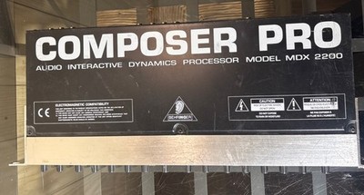 Behringer Composer Pro Audio Dynamics Processor Model MDX 2200 Not Tested