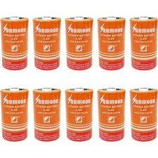 10PCS ER34615M 3.6V 13000mAh D Battery for Alarm System Non-rechargeable