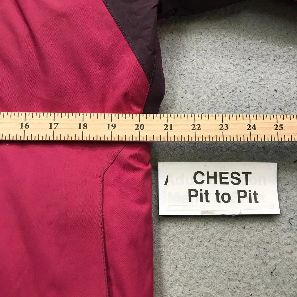 Helly Hansen 3 en 1 Chaleco Chaqueta Con Capucha Mujer Mediano Logo Rosa Granate Esquí Foto 4 de 4