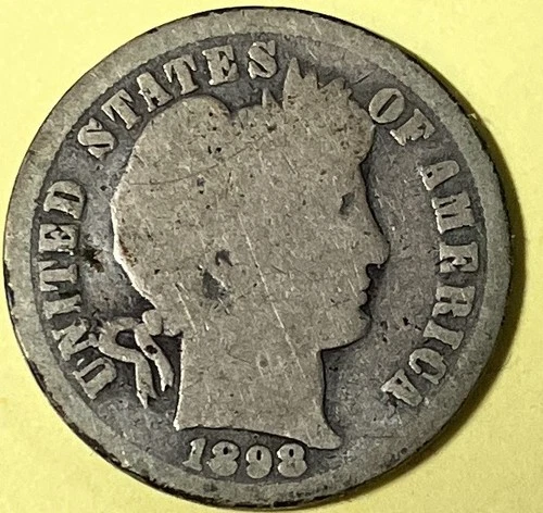 1898 O Barber dime