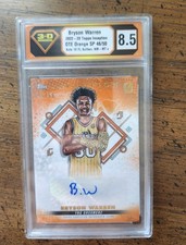 2022-23 Topps Inception OTE Overtime Elite Orange /50 Bryson Warren #IA-BW3 Auto