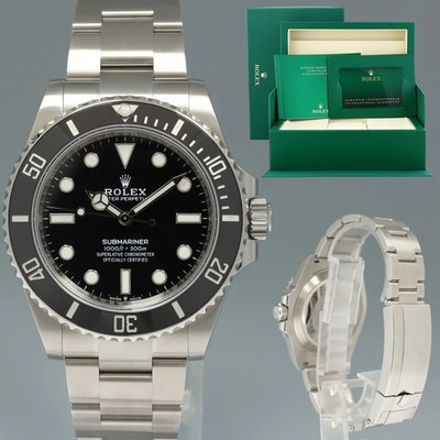 2026 NEW PAPERS 124060LN Rolex Submariner 41mm Black No Date Watch Box