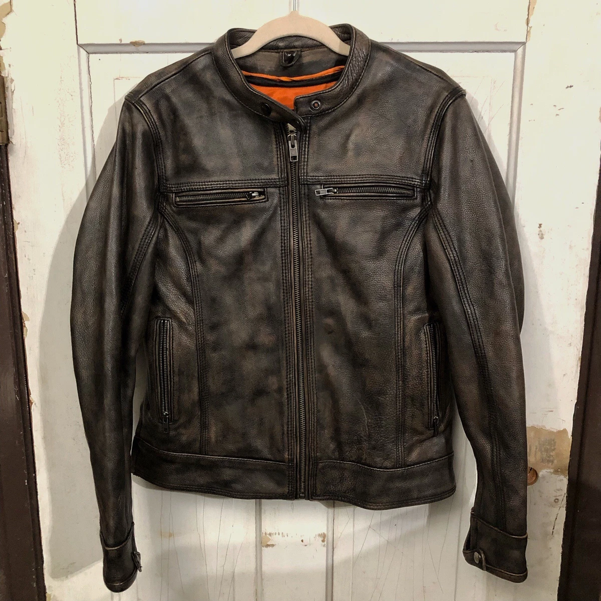 diamond leather jacket products for sale | eBay