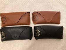 4 Authentic Ray-Ban Soft Case Eyeglass / Sunglass Cases Black and Brown 